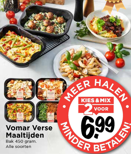 Vomar Huismerk   oosterse maaltijd, hollandse kant en klaar maaltijd folder aanbieding bij  Vomar - details