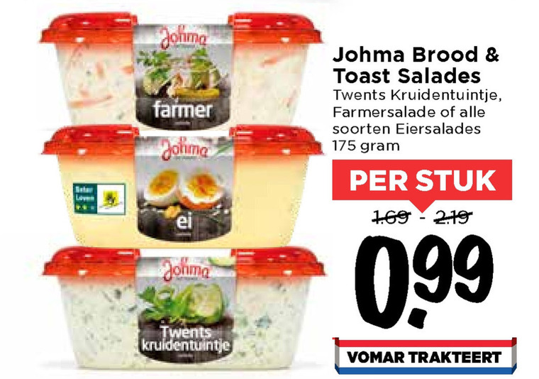 Johma   salade folder aanbieding bij  Vomar - details