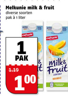 Melkunie   melkdrank folder aanbieding bij  Poiesz - details