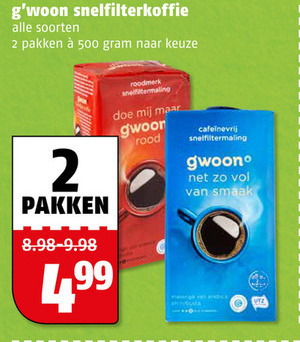 Gwoon   koffie folder aanbieding bij  Poiesz - details