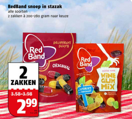 Red Band   drop, snoep folder aanbieding bij  Poiesz - details