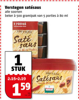 Verstegen   satesaus folder aanbieding bij  Poiesz - details