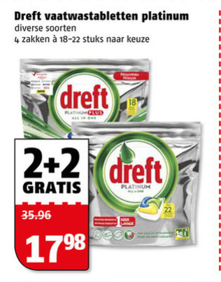 Dreft   vaatwasmiddel folder aanbieding bij  Poiesz - details