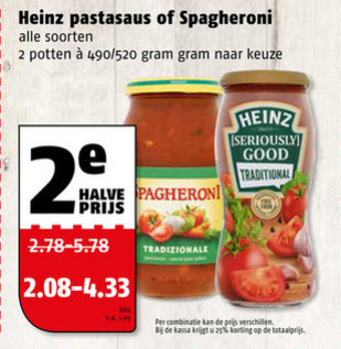 Heinz   pastasaus folder aanbieding bij  Poiesz - details