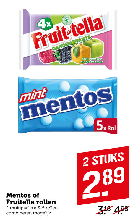 Mentos   snoep folder aanbieding bij  Coop - details