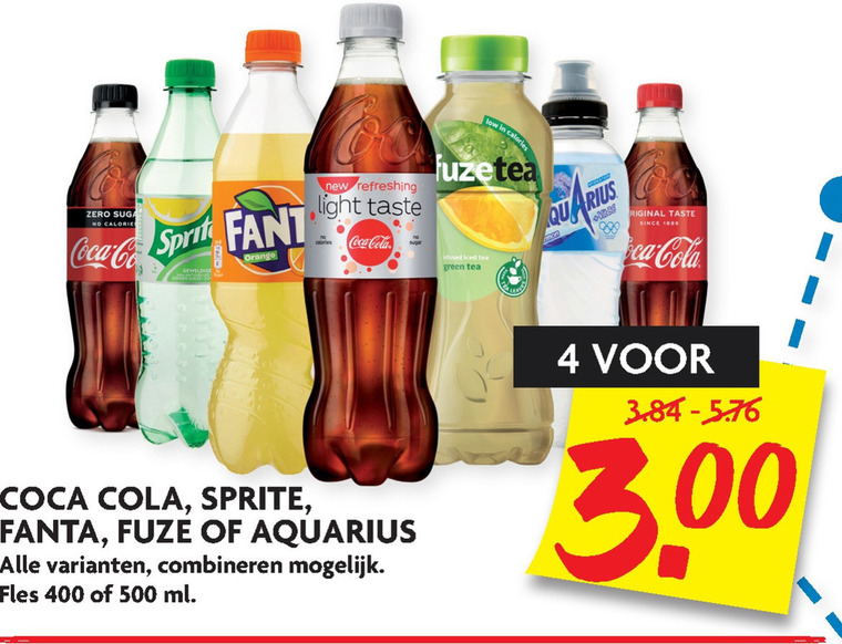 Coca-Cola   cola, frisdrank folder aanbieding bij  Dekamarkt - details