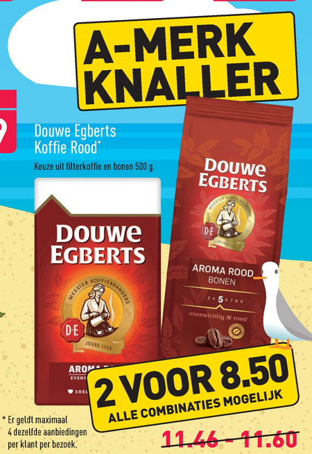 Douwe Egberts   koffiebonen, koffie folder aanbieding bij  Aldi - details