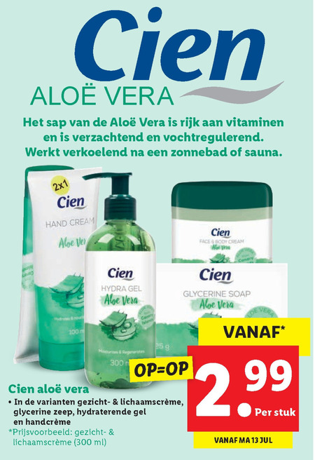 Cien   handzeep folder aanbieding bij  Lidl - details