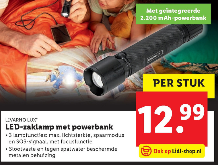 Livarno   zaklamp folder aanbieding bij  Lidl - details