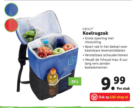 Crivit   koeltas folder aanbieding bij  Lidl - details