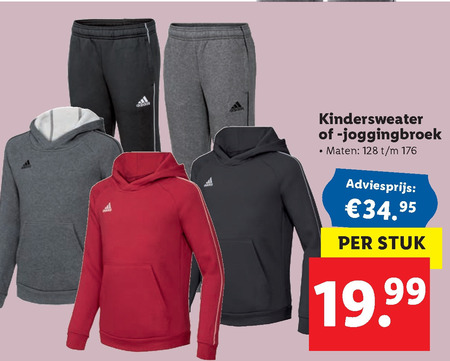 Adidas   jongens sweater, meisjesweater folder aanbieding bij  Lidl - details