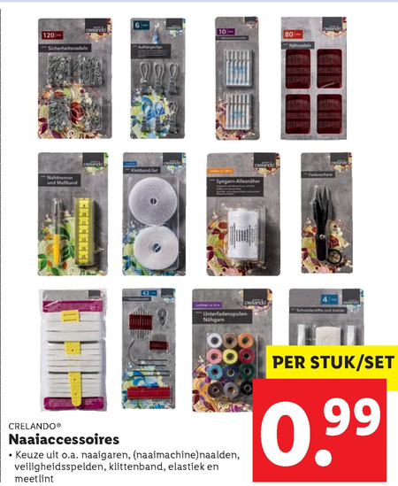 Crelando   naaigerei, naaigaren folder aanbieding bij  Lidl - details