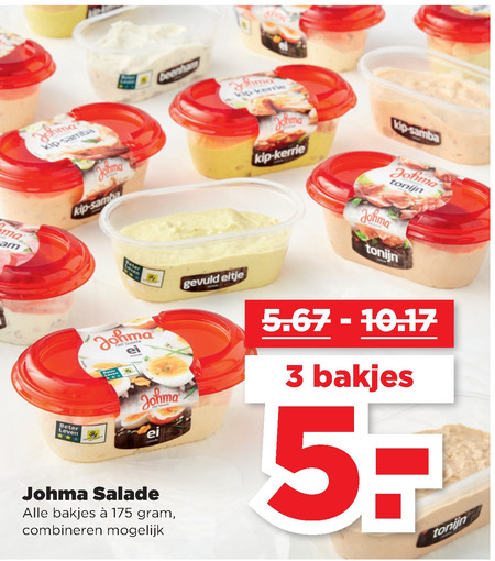 Johma   salade folder aanbieding bij  Plus - details