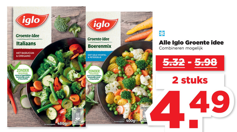 Iglo Diepvriesgroente Folder nbieding Bij Plus Details Iglo Diepvriesgroente Folder nbieding Bij Plus Details