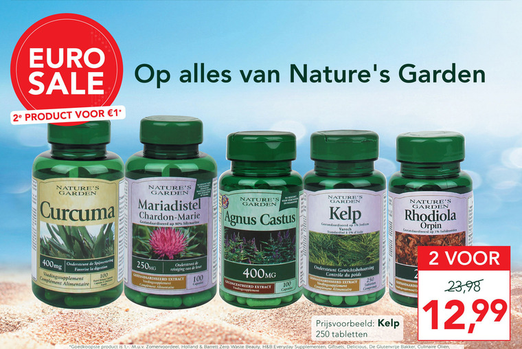 Natures Garden   voedingssupplement folder aanbieding bij  Holland & Barrett - details