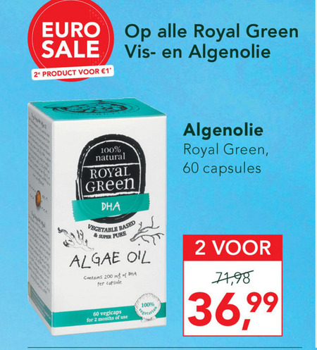 Royal Green   voedingssupplement folder aanbieding bij  Holland & Barrett - details