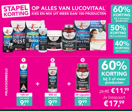 Lucovitaal   voedingssupplement folder aanbieding bij  Holland & Barrett - details