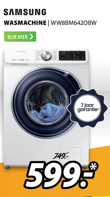 Samsung   wasmachine folder aanbieding bij  Expert - details