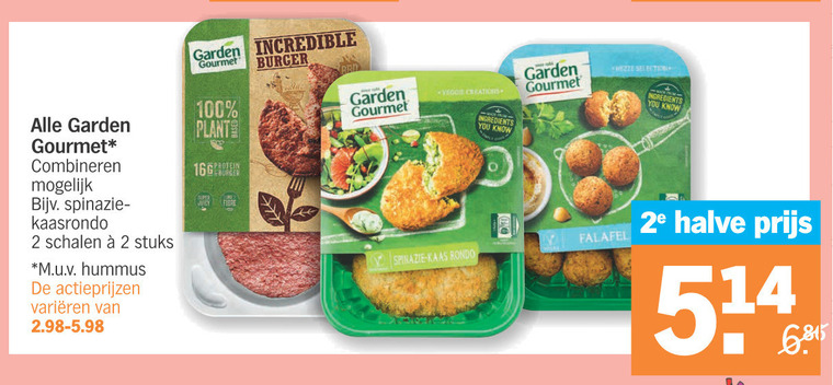 Garden Gourmet   vegetarisch folder aanbieding bij  Albert Heijn - details