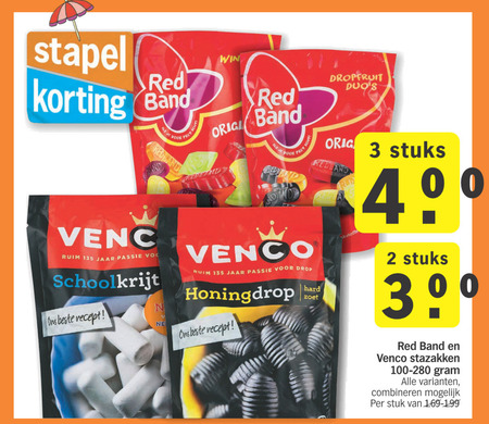 Venco   drop, snoep folder aanbieding bij  Albert Heijn - details