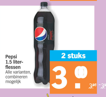 Pepsi   cola folder aanbieding bij  Albert Heijn - details