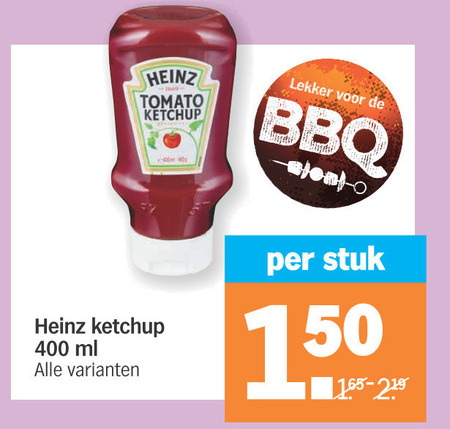 Heinz   tomatenketchup folder aanbieding bij  Albert Heijn - details