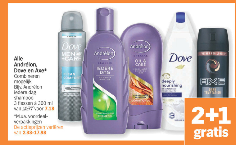 Andrelon   shampoo, conditioner folder aanbieding bij  Albert Heijn - details