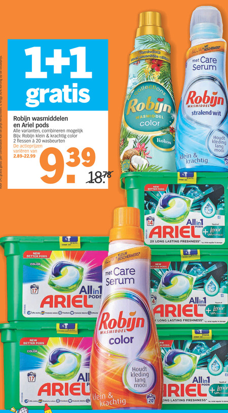 Lenor   wasmiddel folder aanbieding bij  Albert Heijn - details