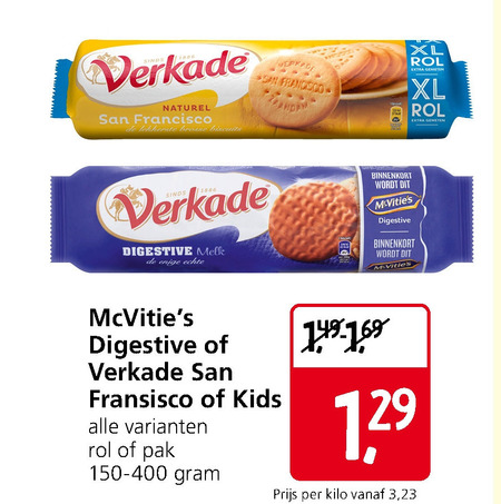 McVities   kinderbiscuit, biscuits folder aanbieding bij  Jan Linders - details