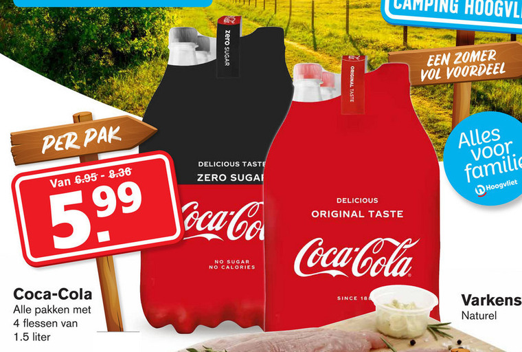 Coca-Cola   cola folder aanbieding bij  Hoogvliet - details