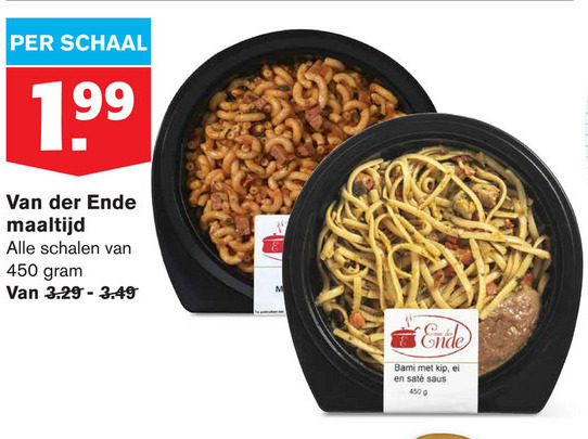 Van der Ende   italiaanse maaltijd, oosterse maaltijd folder aanbieding bij  Hoogvliet - details