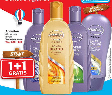 Andrelon   shampoo, conditioner folder aanbieding bij  Hoogvliet - details