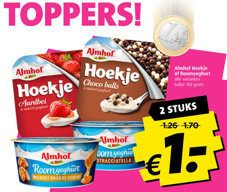 Almhof   vruchtenyoghurt, toetje folder aanbieding bij  Boni - details