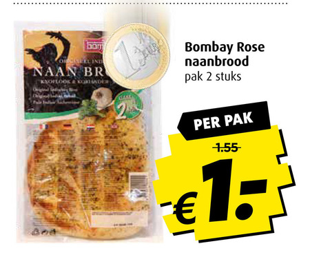 Bombay Rose   naanbrood folder aanbieding bij  Boni - details