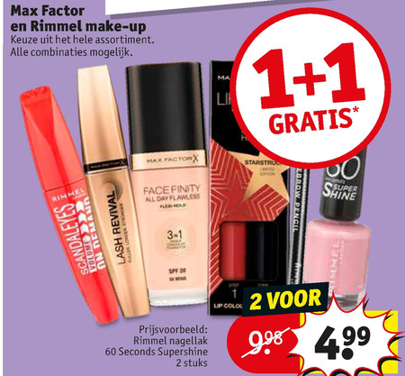 Rimmel   nagellak, lipgloss folder aanbieding bij  Kruidvat - details