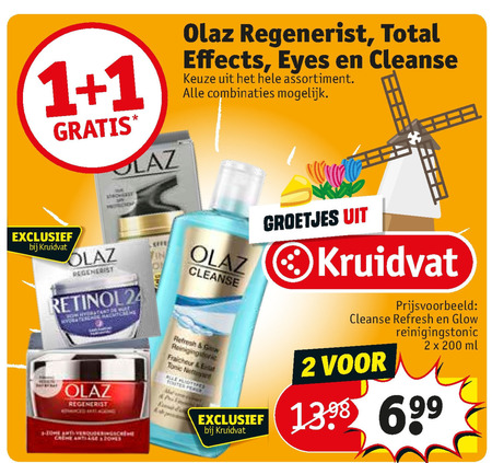 Olaz   nachtcreme, gezichtsverzorging folder aanbieding bij  Kruidvat - details