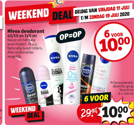 Nivea   deodorant folder aanbieding bij  Kruidvat - details