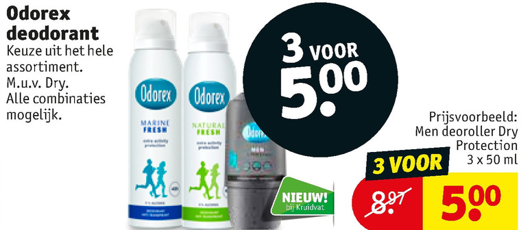 Odorex   deodorant folder aanbieding bij  Kruidvat - details