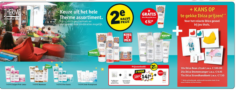 Therme   douchegel, bodylotion folder aanbieding bij  Kruidvat - details