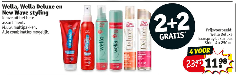 Wella   hairspray, haargel folder aanbieding bij  Kruidvat - details