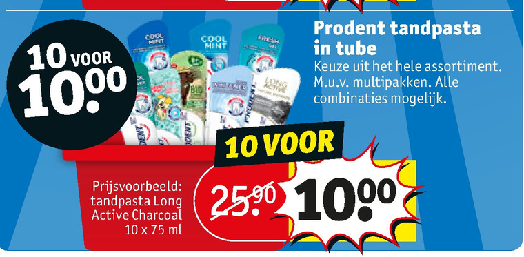 Prodent   tandpasta folder aanbieding bij  Kruidvat - details