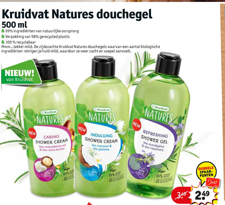 Kruidvat Huismerk   douchegel folder aanbieding bij  Kruidvat - details