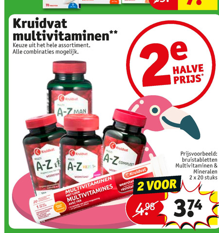 Kruidvat Huismerk   multivitaminen folder aanbieding bij  Kruidvat - details