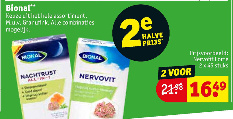 Bional   voedingssupplement folder aanbieding bij  Kruidvat - details