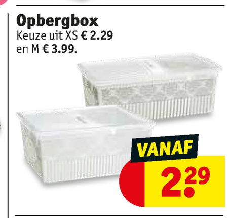 zoet inkt Gepland opbergdoos folder aanbieding bij Kruidvat - details