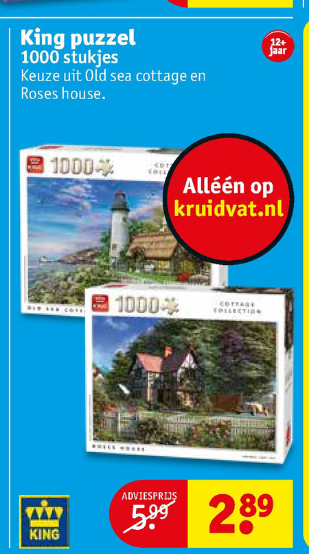 King   legpuzzel folder aanbieding bij  Kruidvat - details