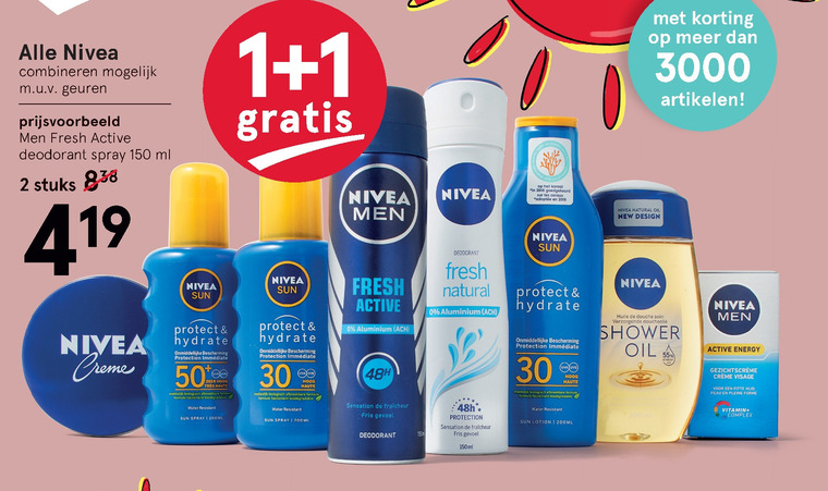 Nivea   deodorant folder aanbieding bij  Etos - details