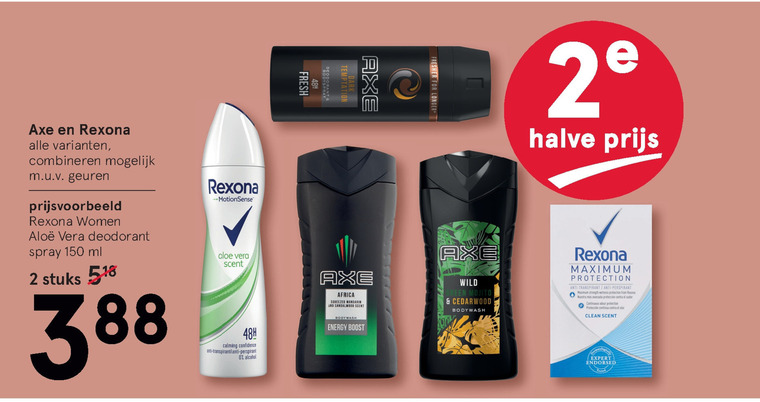 Axe   deodorant folder aanbieding bij  Etos - details