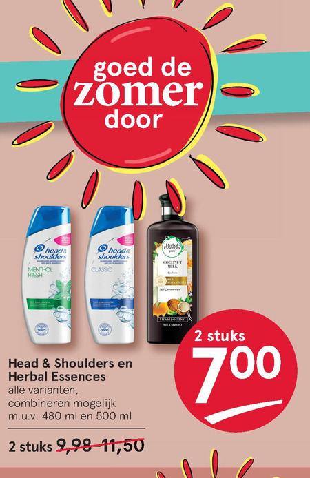 Head and Shoulders   shampoo, conditioner folder aanbieding bij  Etos - details