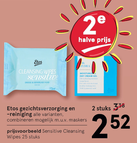 Etos Huismerk   dagcreme, reinigingslotion folder aanbieding bij  Etos - details